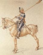 Albrecht Durer Equestrian Kninght in Armor Germany oil painting artist